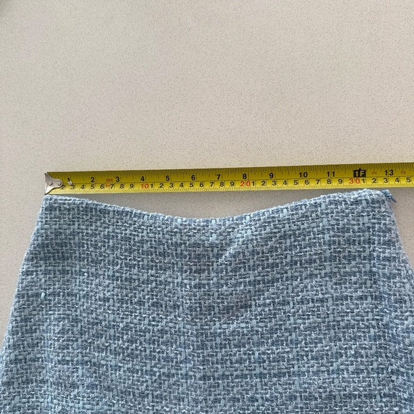 Light Blue Tweed Blazer & Skort Matching Set Size XS - Picture 14 of 16